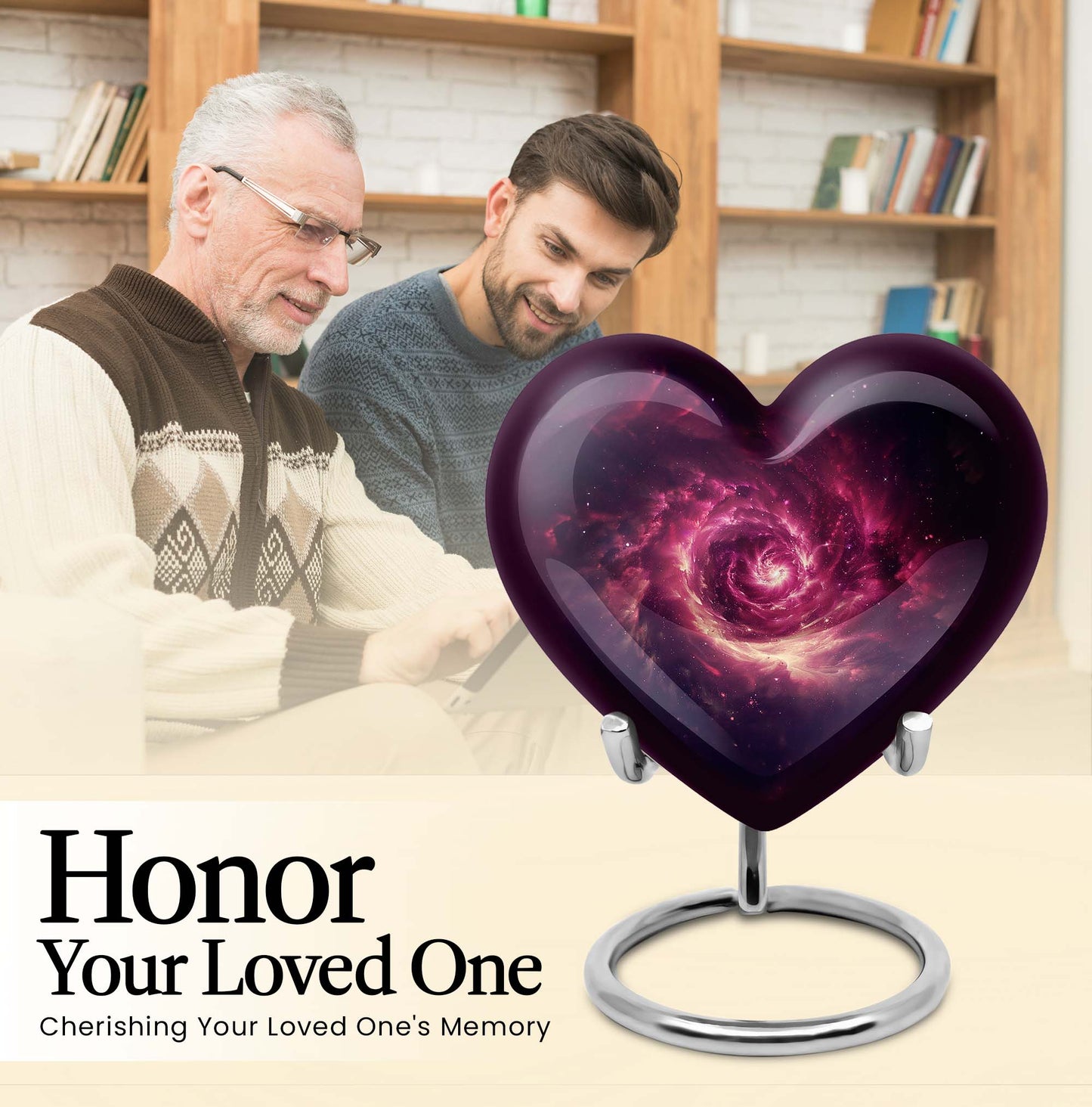 galaxy Heart Urn 