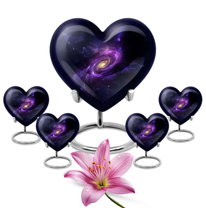 Personalized Galaxy Cremation Urn for Women - 10-inch, 200 cu in - Yatskia
