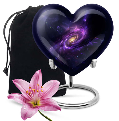 Personalized Galaxy Cremation Urn for Women - 10-inch, 200 cu in - Yatskia