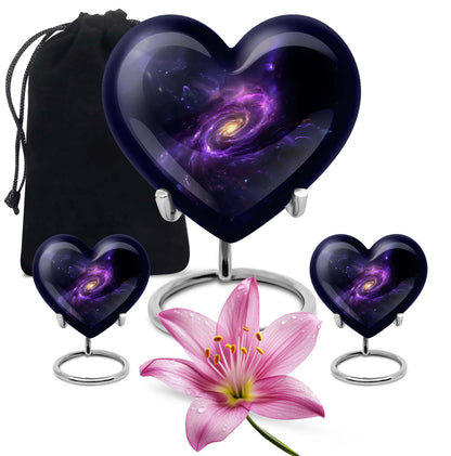 Personalized Galaxy Cremation Urn for Women - 10-inch, 200 cu in - Yatskia