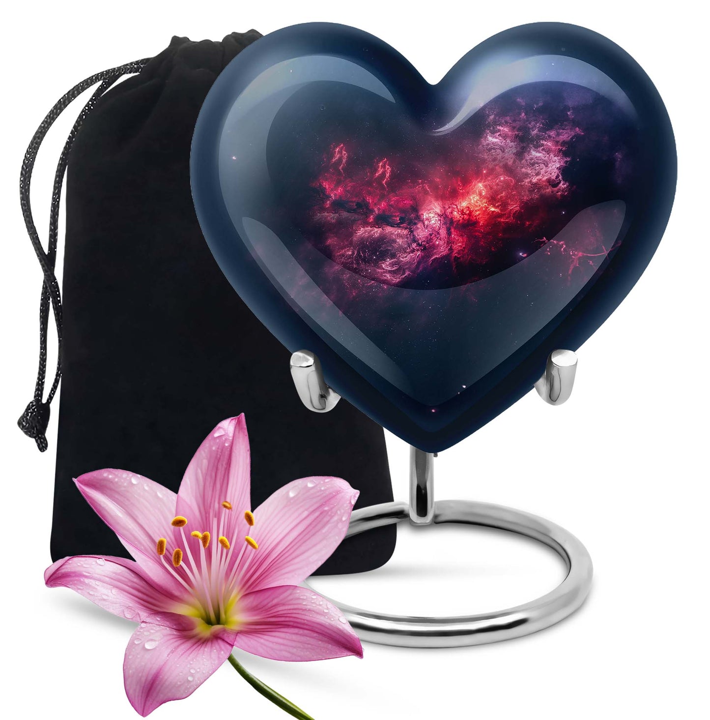 Personalized Galaxy Cremation Urn for Men - 10-inch, 200 cu in - Yatskia