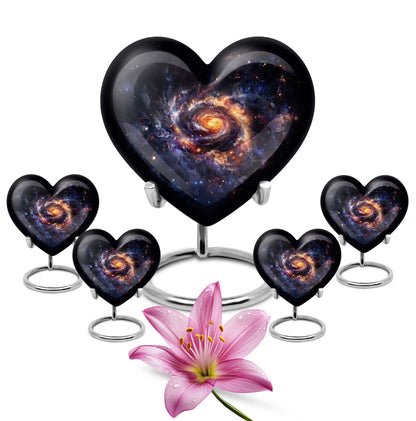 Personalized Galaxy Cremation Urn for Loved One - 10-inch, 200 cu in - Yatskia