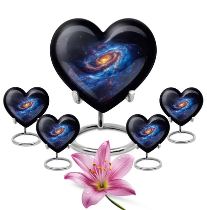 Personalized Galaxy Cremation Urn for Men & Women - 10-inch, 200 cu in - Yatskia
