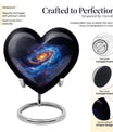 Galaxy heart urn