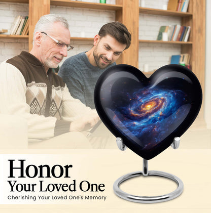 Galaxy heart urn