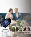 Galaxy heart urn