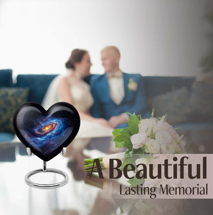 Galaxy heart urn