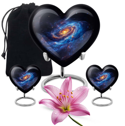 Galaxy heart urn