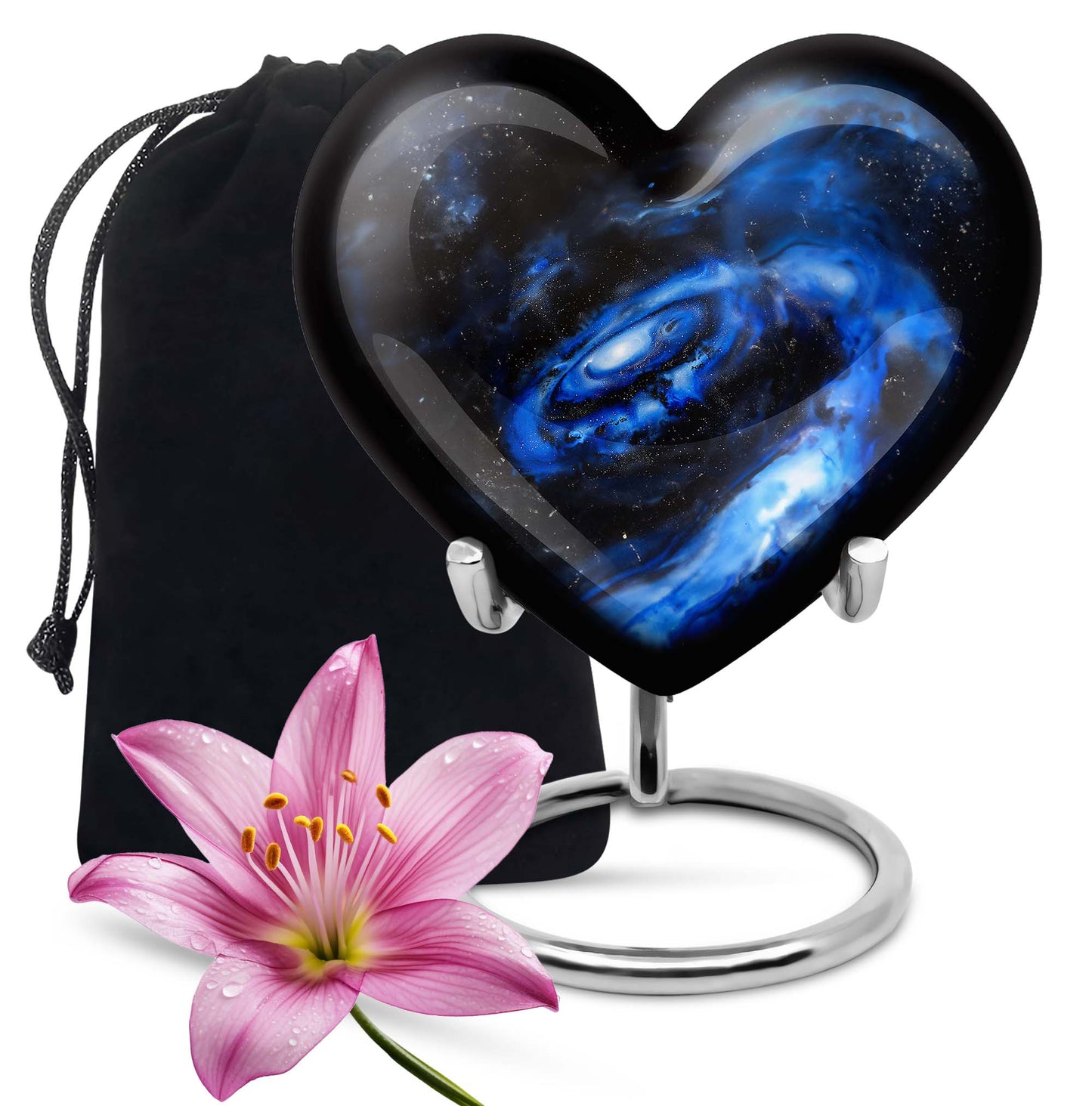 Large 10-inch heart galaxy Urn