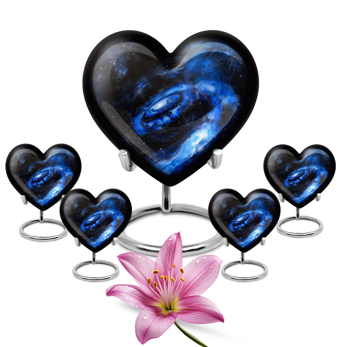 Large 10-inch heart galaxy Urn