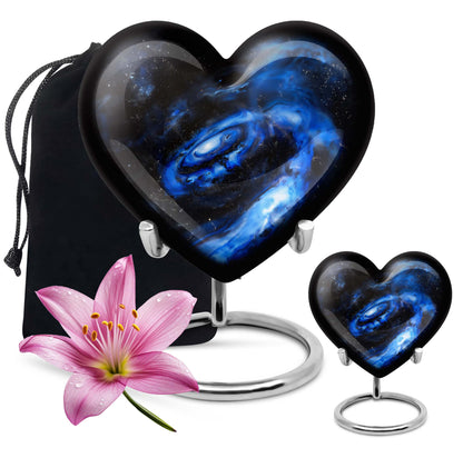 Personalized Galaxy Cremation Urn for Men - 10-inch, 200 cu in - Yatskia