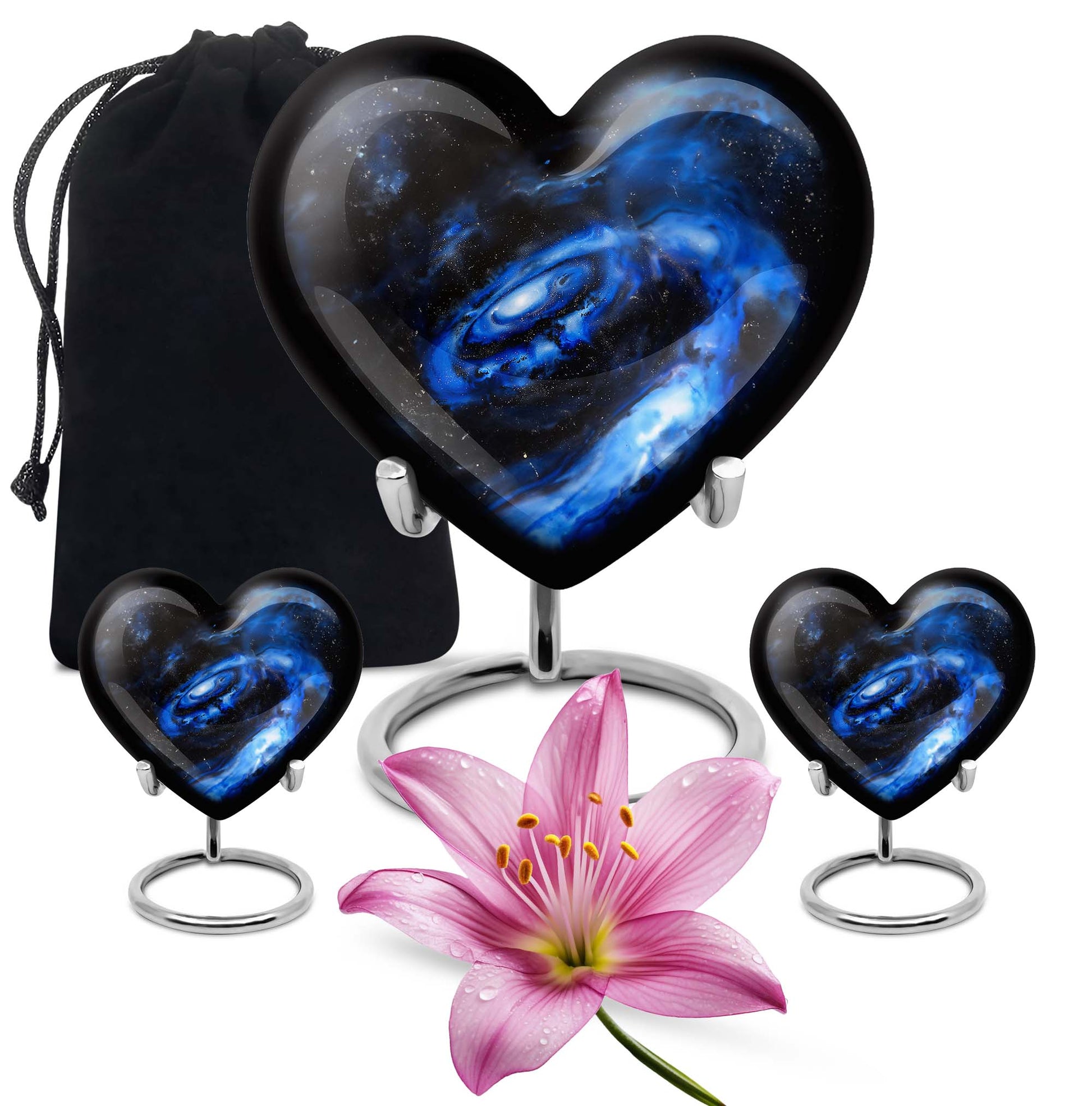 Large 10-inch heart galaxy Urn