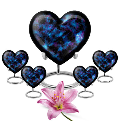 Personalized Galaxy Cremation Urn for Loved One - 10-inch, 200 cu in - Yatskia