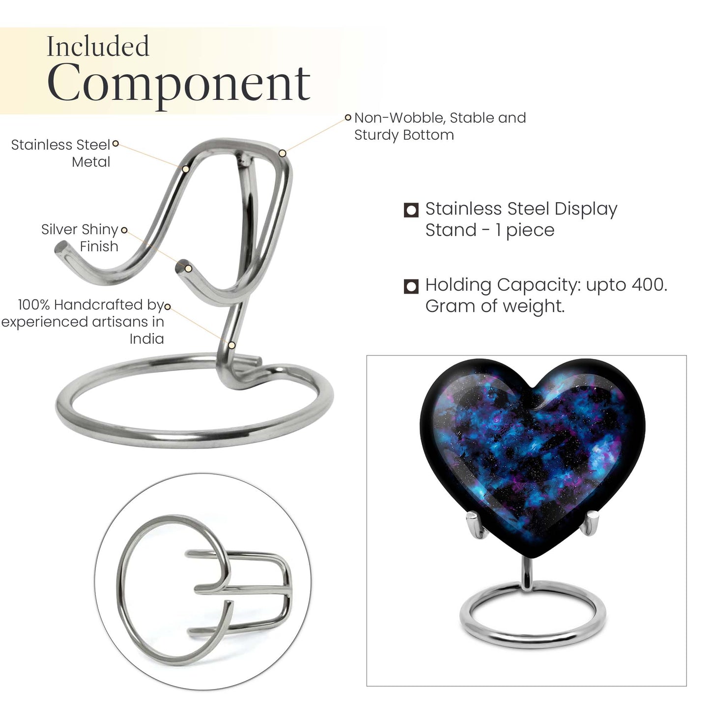 heart-shaped galaxy Urn