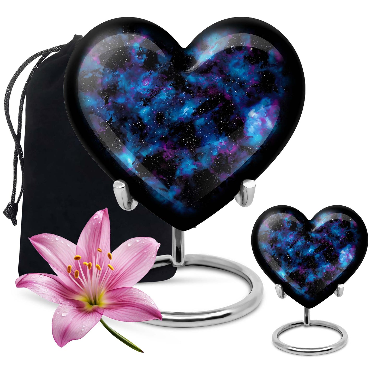 Personalized Galaxy Cremation Urn for Loved One - 10-inch, 200 cu in - Yatskia