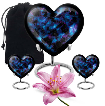Personalized Galaxy Cremation Urn for Loved One - 10-inch, 200 cu in - Yatskia