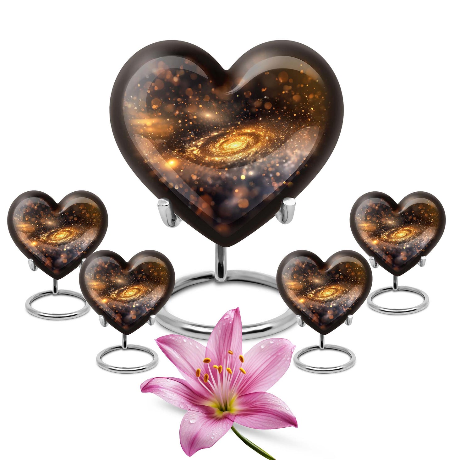 Personalized Galaxy Cremation Urn for Loved One - 10-inch, 200 cu in - Yatskia
