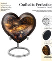 Galaxy Heart Cremation Urn