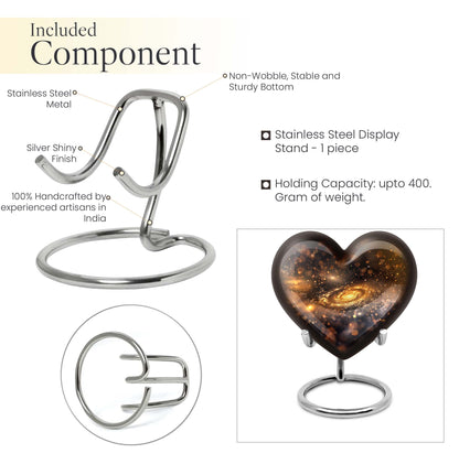 Galaxy Heart Cremation Urn