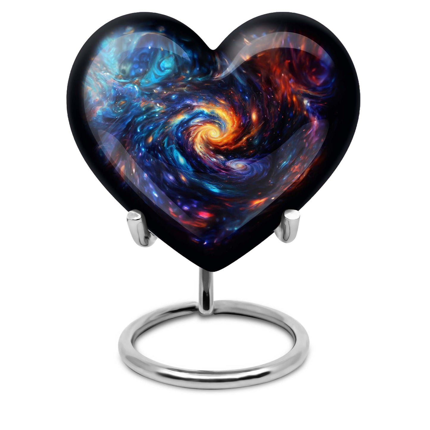 Personalized Galaxy Keepsake Urn for Loved One - 10-inch, 200 cu in - Yatskia