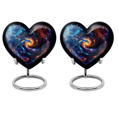 Personalized Galaxy Keepsake Urn for Loved One - 10-inch, 200 cu in - Yatskia