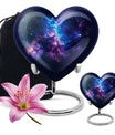 Galaxy Theme Large Urn With 1 Keepsake Urn