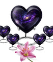 Heart-shaped Galaxy Urn for funeral.