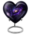 Heart-shaped Galaxy Urn for funeral.