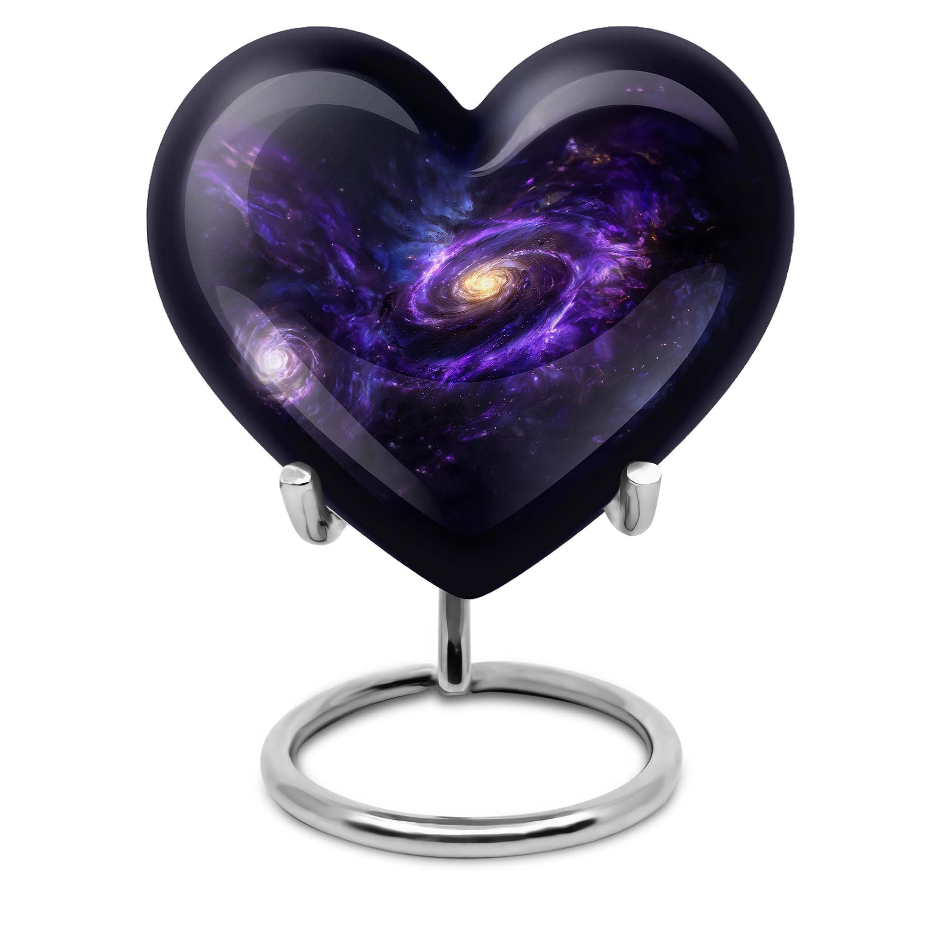 Heart-shaped Galaxy Urn for funeral.
