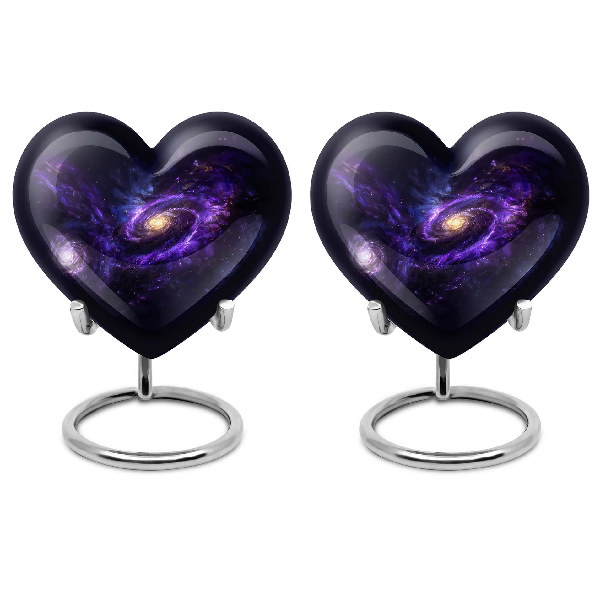 Heart-shaped Galaxy Urn for funeral.