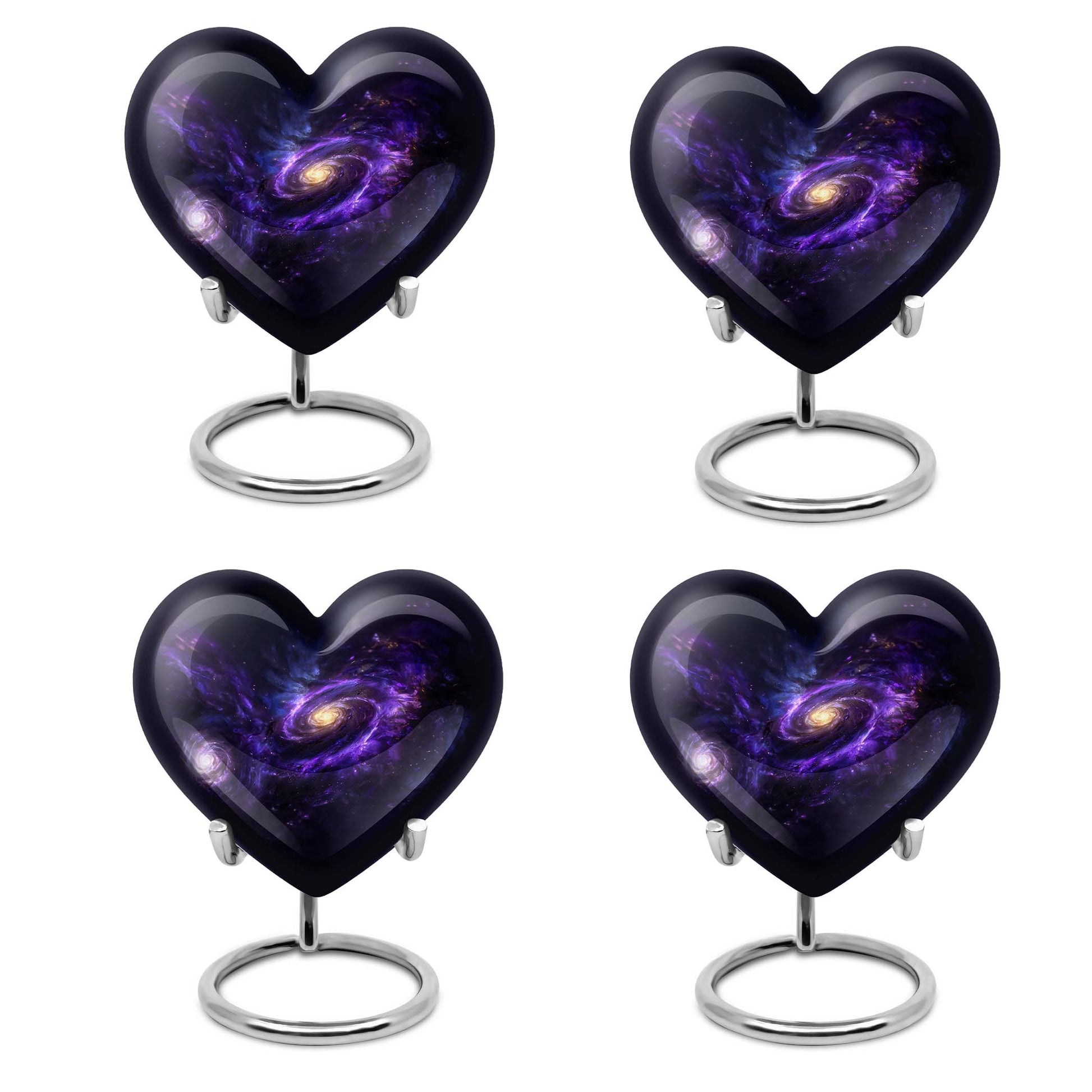 Heart-shaped Galaxy Urn for funeral.
