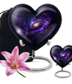 Heart-shaped Galaxy Urn for funeral.