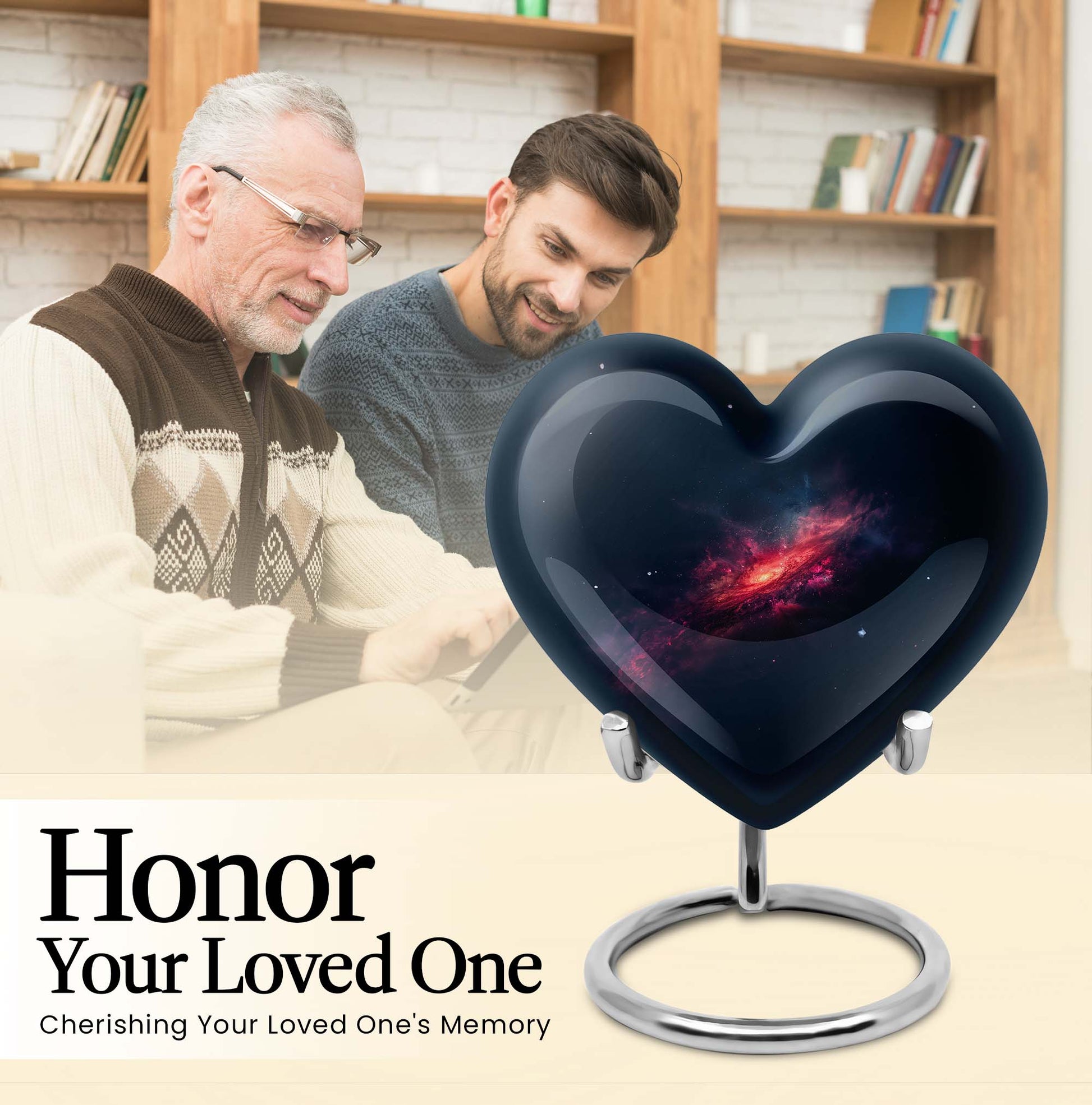 heart-shaped Galaxy Urn