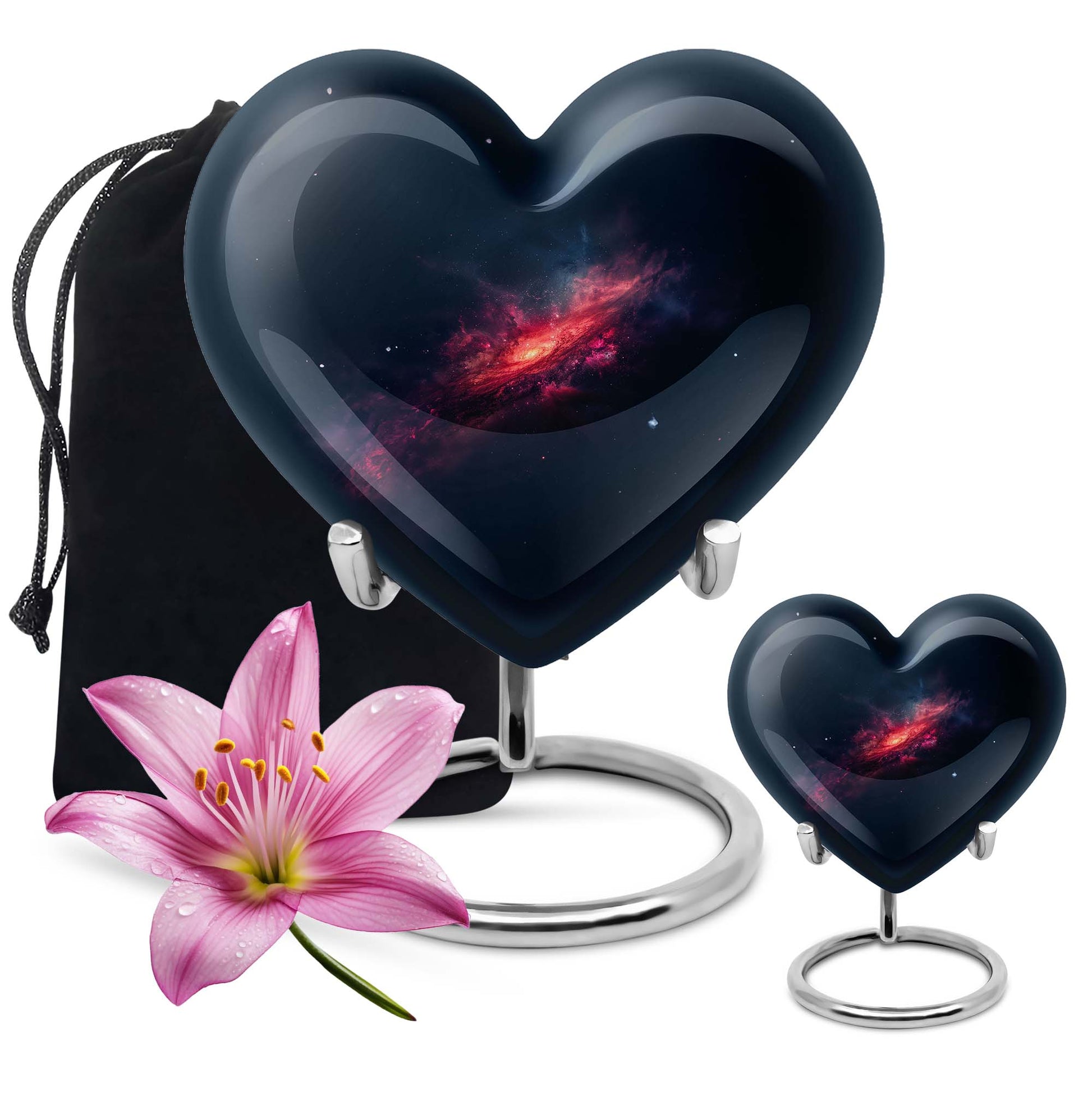 heart-shaped Galaxy Urn