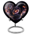 galaxy heart urn for adult female ashes
