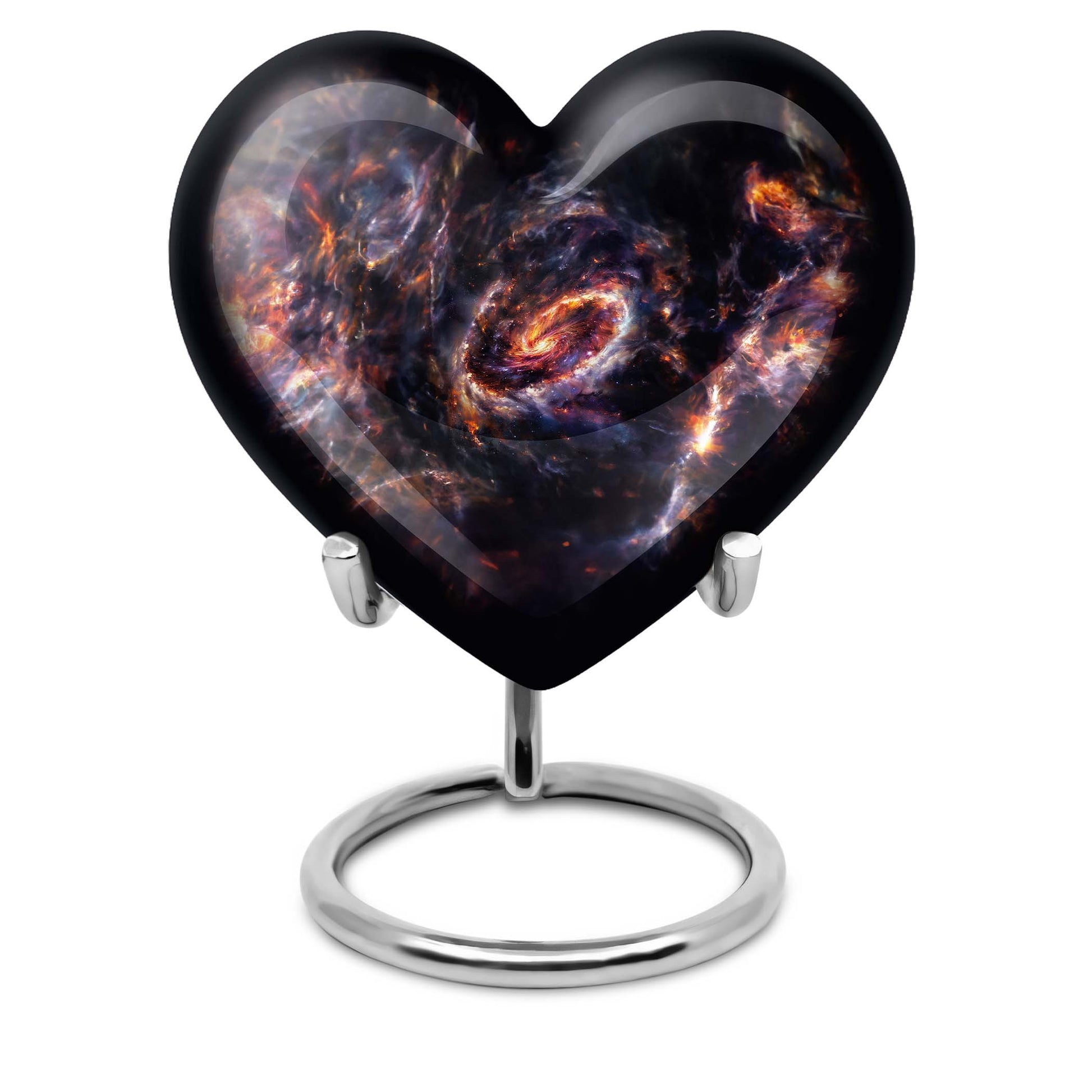 galaxy heart urn for adult female ashes