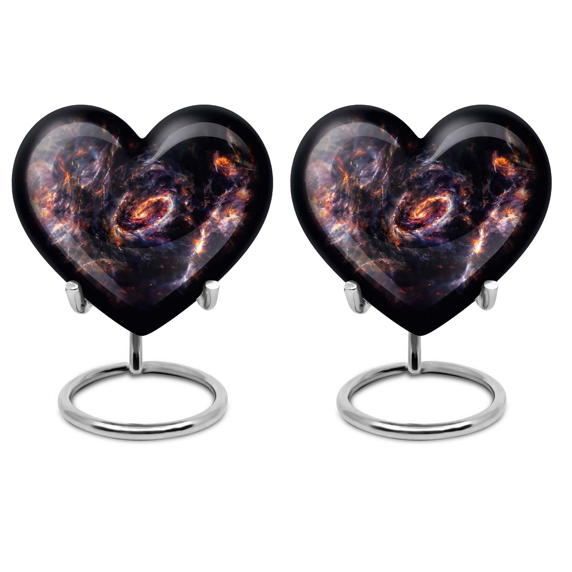 galaxy heart urn for adult female ashes