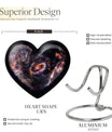 galaxy heart urn for adult female ashes
