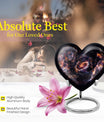 galaxy heart urn for adult female ashes