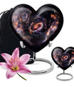 galaxy heart urn for adult female ashes