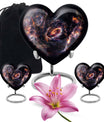 galaxy heart urn for adult female ashes