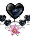 Galaxy Heart Urn in Purple Meadow theme