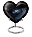 Galaxy Heart Urn in Purple Meadow theme