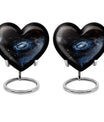 Galaxy Heart Urn in Purple Meadow theme