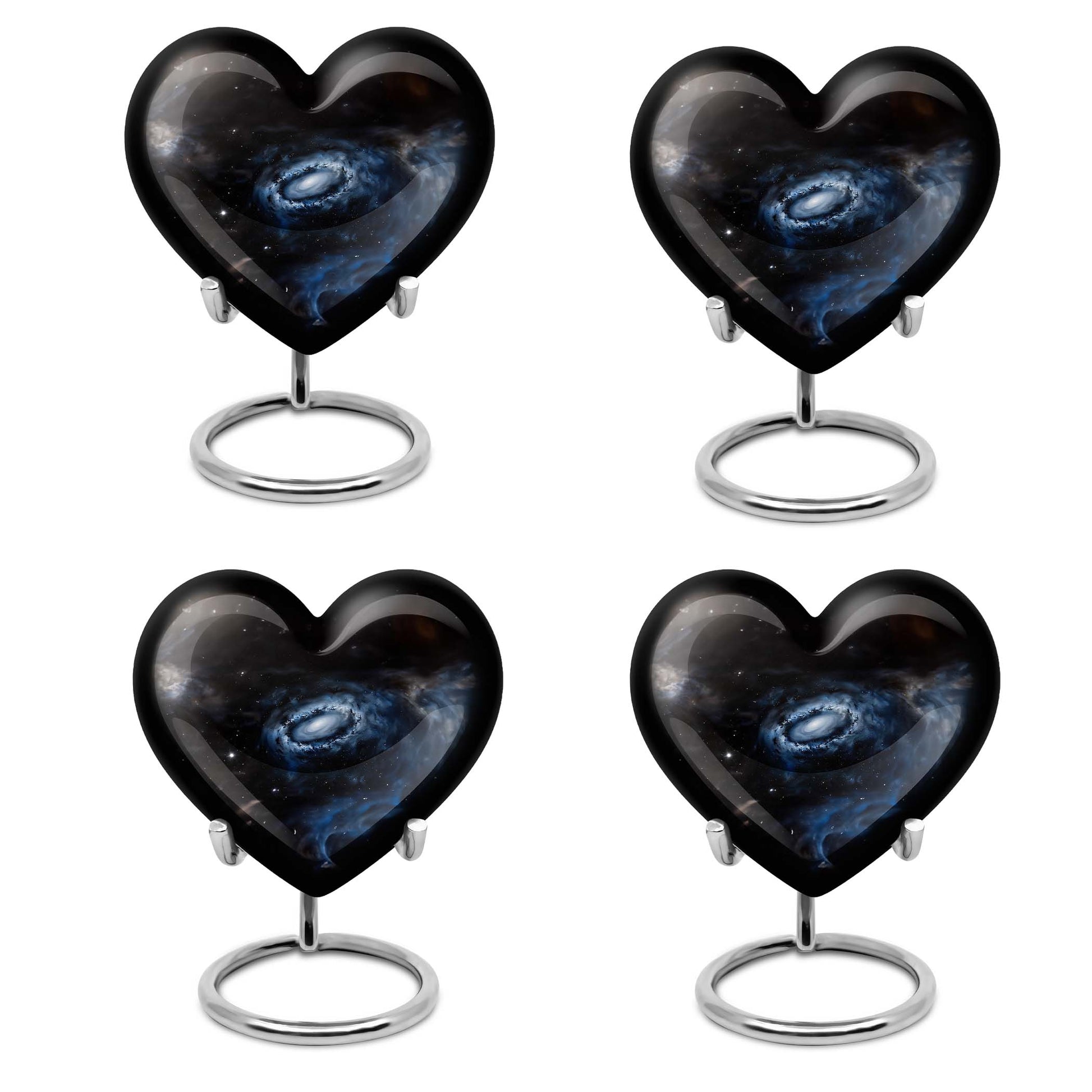 Galaxy Heart Urn in Purple Meadow theme