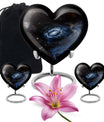 Galaxy Heart Urn in Purple Meadow theme