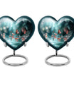  meadow heart-shaped butterfly urn for human ashes, 
