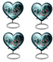  meadow heart-shaped butterfly urn for human ashes, 