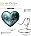  meadow heart-shaped butterfly urn for human ashes, 