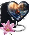 Heart-shaped Butterfly Urn